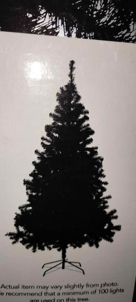 Photo of free Black Christmas tree 6ft + decorations (Melton Park NE3) #2