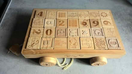 Photo of free Wooden cart with blocks (Heelands MK13) #1