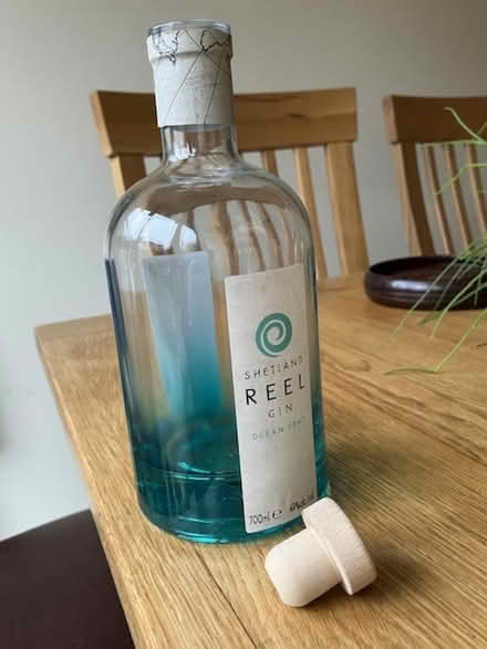 Photo of free Clean empty bottle, blue graded glass, with cork (Craigleith EH4) #1