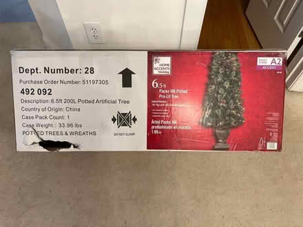 Photo of free 6.5 ft Christmas Tree (Olney) #1