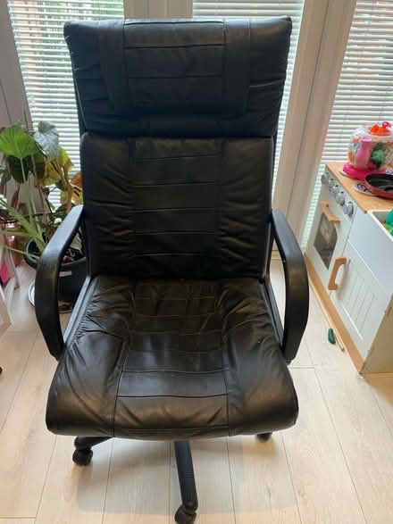 Photo of free Leather reclining office chair (Burnage, M19) #1