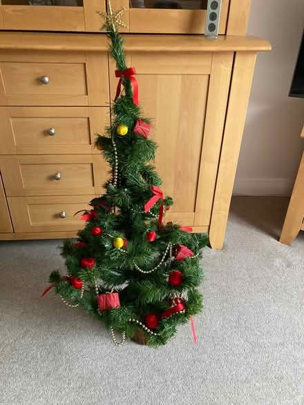 Photo of free Decorated Artificial Xmas Tree (Flackwell Heath) #1