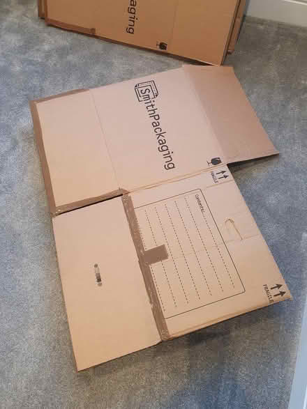 Photo of free 7 packing boxes, folded flat (Seaton Delaval NE25) #3