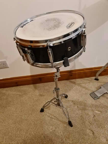 Photo of free Drums - snare, two toms, hi-hat and stool (Burton-in-Kendal LA6) #1