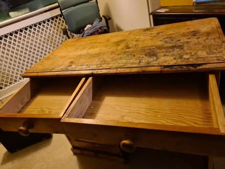 Photo of free Small Wooden desk (Ham KT2) #3
