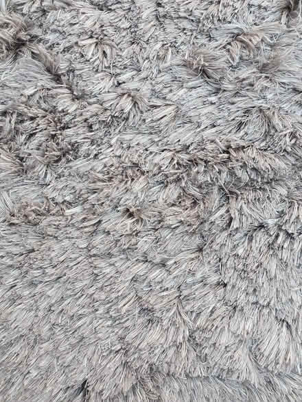Photo of free Large silvery grey shaggy rug (Seaton Delaval NE25) #1