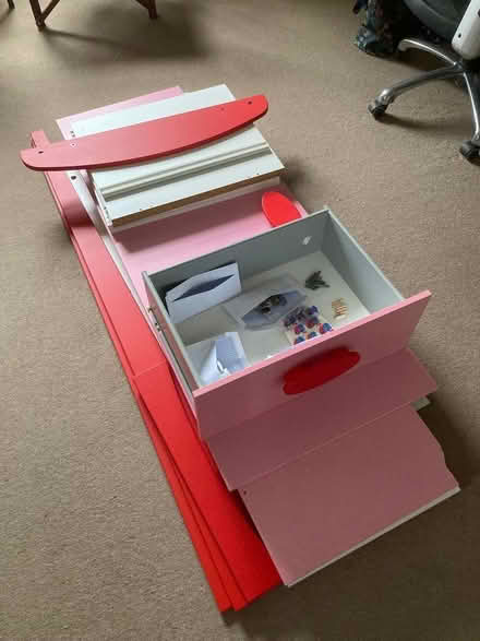 Photo of free IKEA Children’s Mammut Wardrobe Pink/Red (Baltonsborough BA6) #4