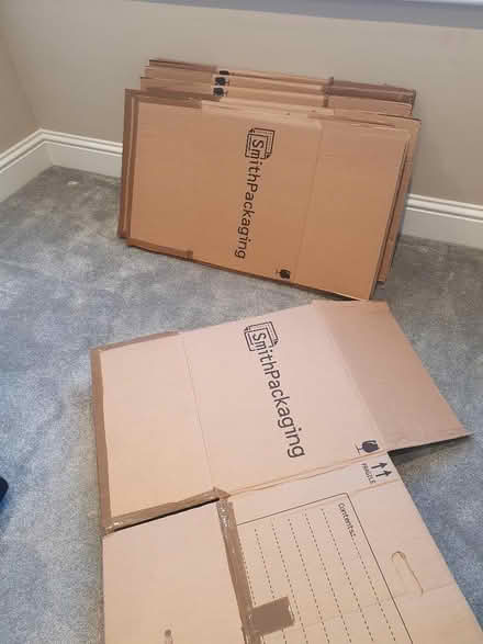 Photo of free 7 packing boxes, folded flat (Seaton Delaval NE25) #1