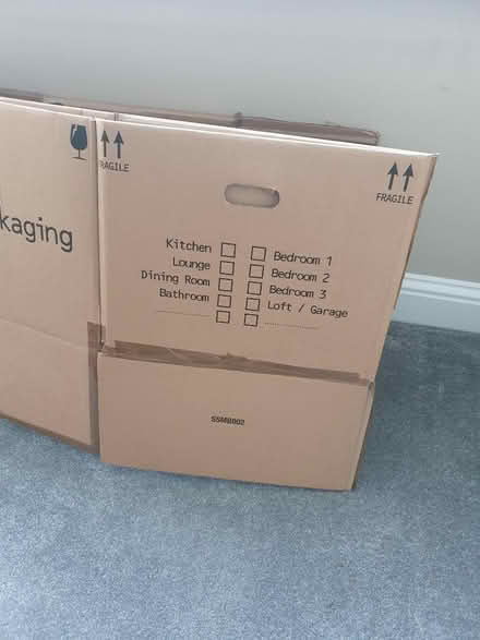Photo of free 7 packing boxes, folded flat (Seaton Delaval NE25) #2