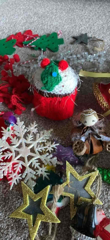 Photo of free Christmas decorations, window reusable stickers, stocking (Northchurch HP4) #3