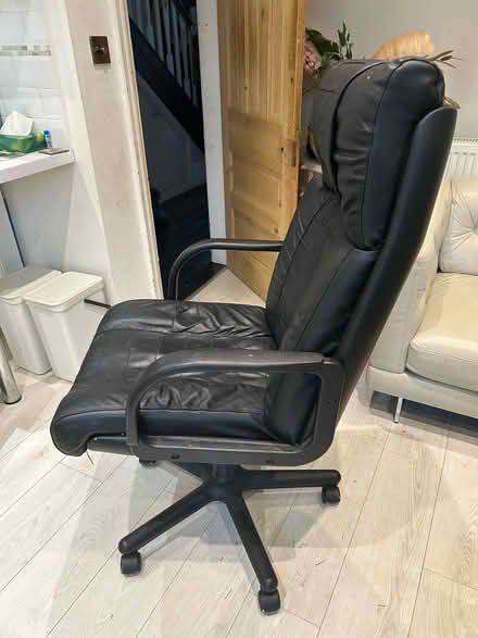 Photo of free Leather reclining office chair (Burnage, M19) #3