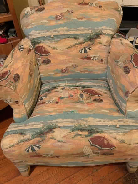 Photo of free Comfy chair and footstool (Kecoughtan & LaSalle) #1