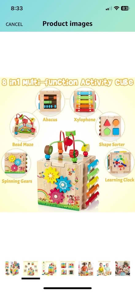 Photo of Education cube toy (Balti Triangle B12) #1