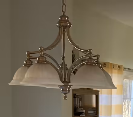 Photo of free Brushed nickel light fixture (Glen Gardner, NJ) #1