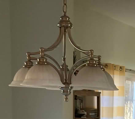 Photo of free Brushed nickel light fixture (Glen Gardner, NJ) #1