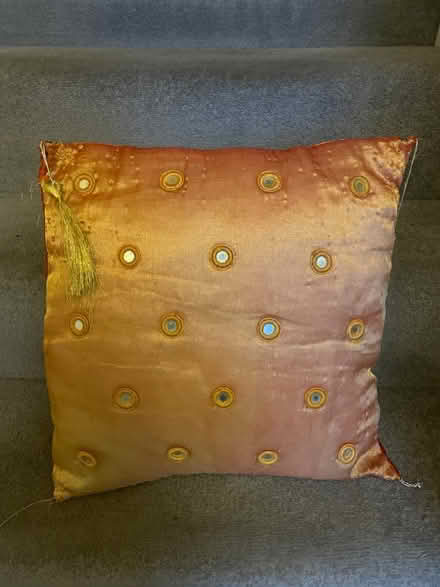 Photo of free 2 satin and mirrored cushions (Palmers Green N13) #3