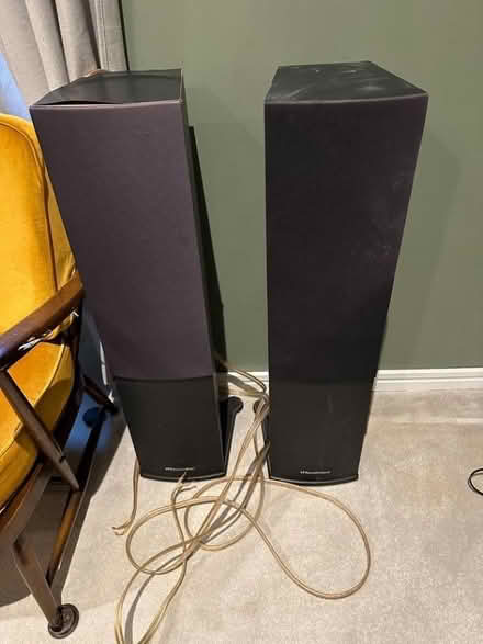 Photo of free Wharfedale speakers and cables (Stockbridge EH3) #4
