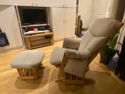 Photo of free Rocking chair with sliding stool (Earls Court SW5) #1