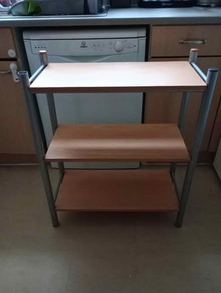 Photo of free Wooden shelving unit (Hounslow) #2