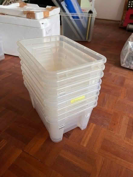Photo of free 8x small ikea samla boxes and lids (Woughton Park MK6) #1