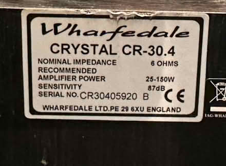 Photo of free Wharfedale speakers and cables (Stockbridge EH3) #3