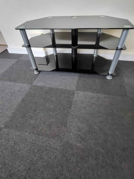 Photo of free Tv unit black glass (West Derby L12) #2
