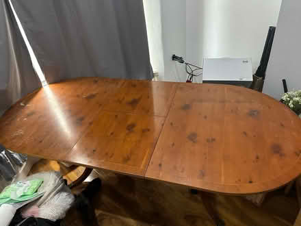 Photo of free Solid wooden dining table (East Croydon.) #3