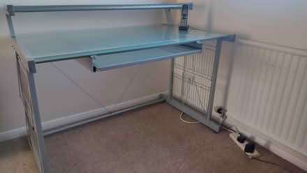 Photo of free Large glass computer desk (st. albans, al4) #2
