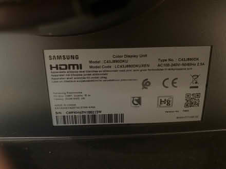 Photo of free Damaged 43” Samsung curved screen (HA3 Kenton) #2