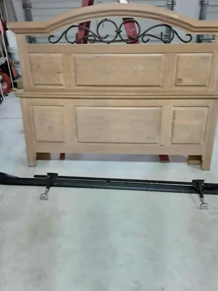 Photo of free Full/Queen bed frame (Fenton) #1