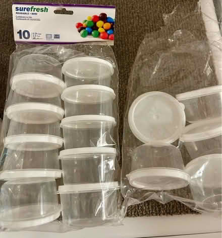 Photo of free Mini containers w/lids (Eubank/Montgomery) #1