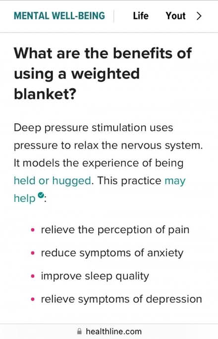 Photo of free ‘Simple Sleep’ single weighted blanket (Lansdown) #4