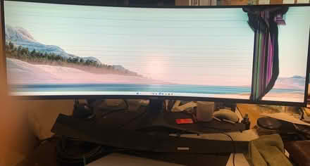 Photo of free Damaged 43” Samsung curved screen (HA3 Kenton) #1