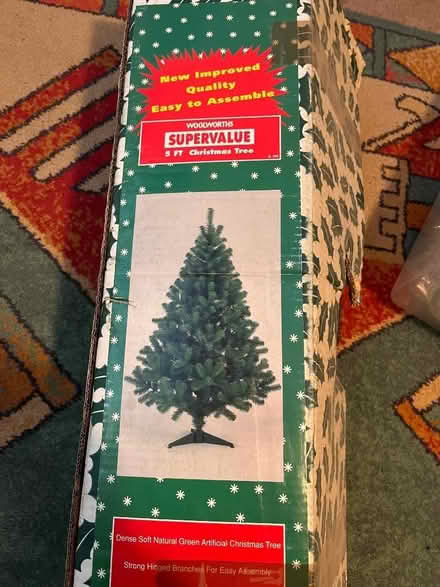 Photo of free Christmas Tree with lights and decorations (Potterells Farm AL9) #1