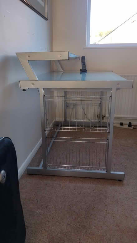 Photo of free Large glass computer desk (st. albans, al4) #1