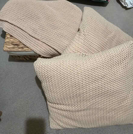 Photo of free Secret linen blanket and cushions (Alexandra Palace, London, N22) #1