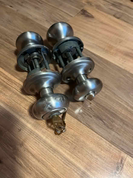 Photo of free Kwikset entry door knobs (Eureka, Henderson Center) #2