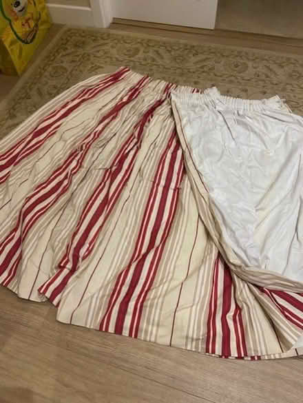 Photo of free Wide lined curtains. (Broadwater Down TN2) #1