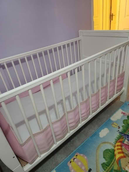 Photo of free White cot (Bretch Hill OX16) #1
