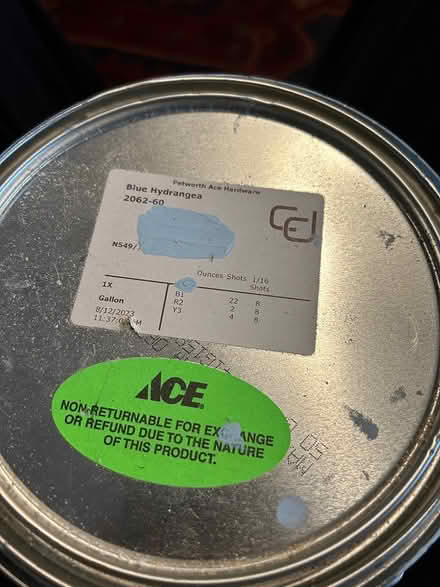 Photo of free Interior eggshell paint (pale blue) (Petworth) #1