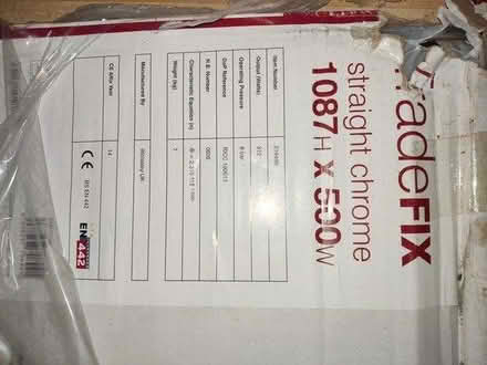 Photo of free Bathroom Towel radiator new/boxed (Walthamstow) #1