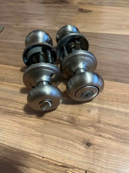 Photo of free Kwikset entry door knobs (Eureka, Henderson Center) #1