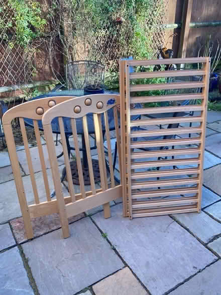 Photo of free Wooden Cot (Baldock SG7) #1