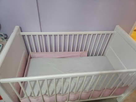 Photo of free White cot (Bretch Hill OX16) #2