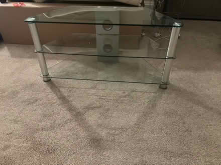 Photo of free Corner glass tv unit (East Didsbury) #1