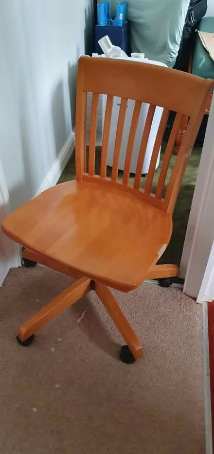 Photo of free Wooden office chair (DE3) #1