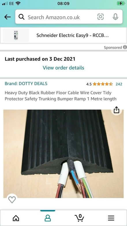 Photo of free Heavy Duty Outdoor Rubber Floor Cable Wire Cover Tidy 3M (CT21) #4