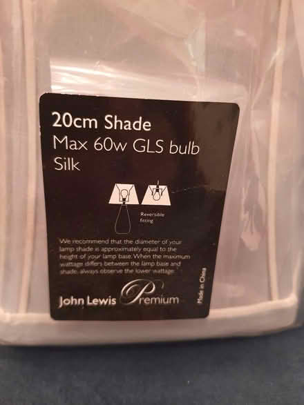 Photo of free 2 John Lewis Lampshades (Denmead PO7) #2