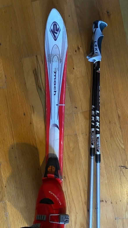 Photo of free Set of ski, poles and boots (East Somerville) #1