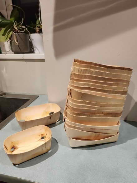 Photo of free Charlie Bigham bamboo trays (SW8) #1